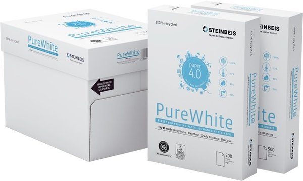 Recycling-Kopierpapier STEINBEIS Pure White No.3 DIN A3 80 g/m² (nur Tagespreis!)