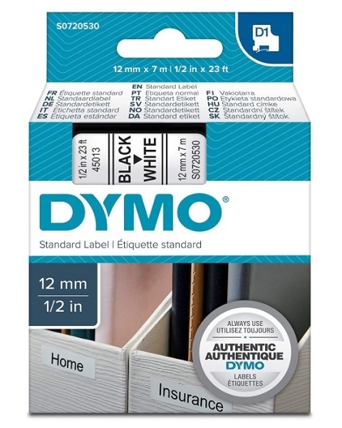 Beschriftungsbänder DYMO D1 12 mm